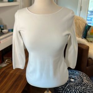 Vince large knit top scoop back